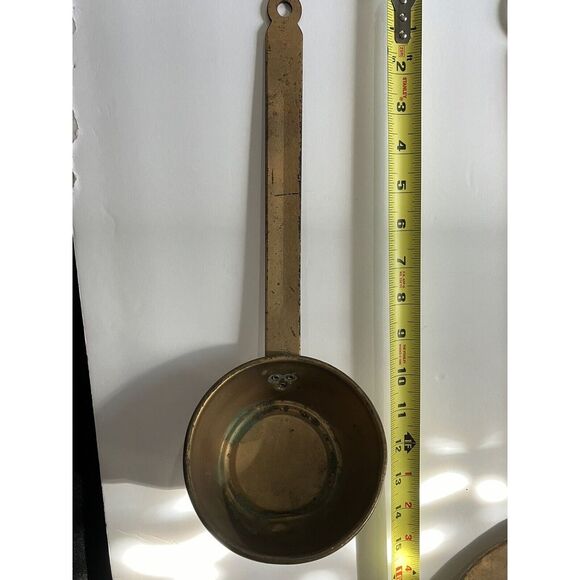 Vintage Copper Sauté Pan W/ Metal Long Handle-set of‎ 2 - Picture 3 of 6